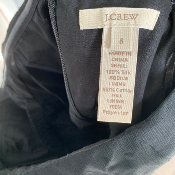 J. CREW Cyndee Silk Navy Strapless Dress - Picture 7 of 7